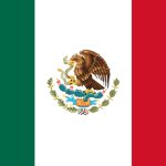 Bandera de México cuadrada