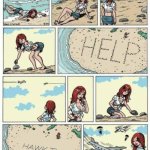 Hawk tuah island | HAWK TUAH | image tagged in stranded on island,funny,funny memes,daily | made w/ Imgflip meme maker