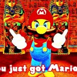You just got Mario'd GIF Template