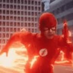 The flash running
