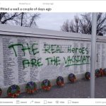 The Defacement of The BC Veterans Cenotaph Wall of Honor