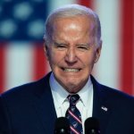 Old Joe Biden grimacing