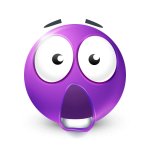 shocked purple emoji