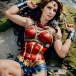 Catch of the Day | image tagged in wonder woman,superhero,memes,beach body,dc comics | made w/ Imgflip meme maker