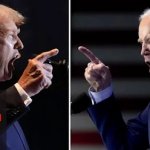 Trump and Biden arguing template