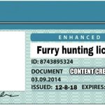 Furry Hunting License meme