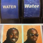 water and water