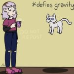 Cats Defying Gravity meme