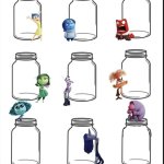 Inside out emotion jar