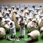 A flock of sheep as doctors template