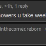 two showers weekly