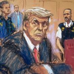 Trump Court Sketch