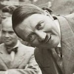 Hitler smiling