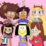 Anne Luz Noceda McGee Star Butterfly Tilly Green and Mabel Pines