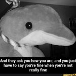 youre fine when youre not really fine