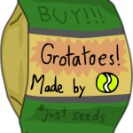 Bag of grotato seeds template