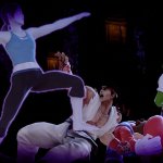 Mario, Luigi and Ryu scared of Wii Fit Trainer