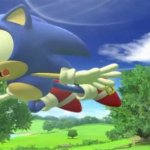 Flying classic sonic template