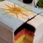 Argentina Germany cake