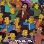 Simpsons Crowd Booing GIF Template