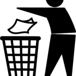 Stick Figure Throwing Trash meme