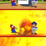 Mario and SMG4 Explodes _____________ (BLANK) meme