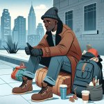homeless black guy