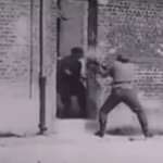 Guy throws a fucking brick at a nazi meme