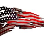 Tattered US flag