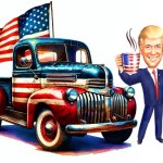 Cartoon Trump - good morning patriots
