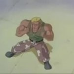 Guile screaming no GIF Template