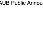 AUB Announcement Template template