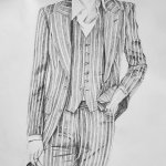 Jamie Campbell-Bower drawing