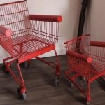 Shopping cart chairs