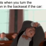 turn the light off!! | parents when you turn the light on in the backseat if the car: | image tagged in gifs,bee movie,funny,memes,relatable,oh wow are you actually reading these tags | made w/ Imgflip video-to-gif maker