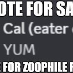 EmoBanditos Yum | UPVOTE FOR SAND; IGNORE FOR ZOOPHILE RIGHTS | image tagged in emobanditos yum | made w/ Imgflip meme maker