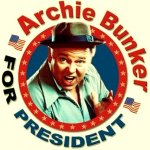 Archie Bunker for president logo