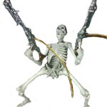 Skeleton with guns