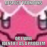 Respect pronouns