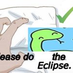 please do the eclipse