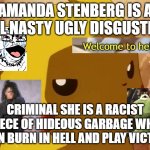 pikachu hates amanda stenberg | AMANDA STENBERG IS A EVIL NASTY UGLY DISGUSTING; CRIMINAL SHE IS A RACIST PIECE OF HIDEOUS GARBAGE WHO CAN BURN IN HELL AND PLAY VICTIM | image tagged in pikachu angry,racist,ugly woman,criminals,star wars,nasty woman | made w/ Imgflip meme maker