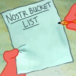 nostr bucket list