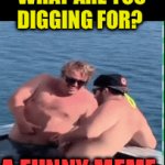 Looking for a funny meme | WHAT ARE YOU DIGGING FOR? A FUNNY MEME | image tagged in gifs,funny,fun,funny memes | made w/ Imgflip video-to-gif maker