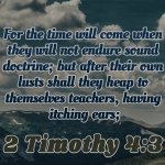 2 Timothy 4:3