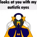 Cosmo looks at you with my autistic eyes meme