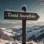 Timid snowflake