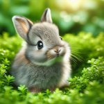 Cute baby bunny