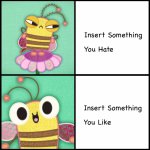 Patchwork bee meme