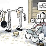 Tech Companies Milking AI Be Like | AI; TECH COMPANIES | image tagged in good morning sunshine,memes,so true memes,ai,artificial intelligence,milking the cow | made w/ Imgflip meme maker