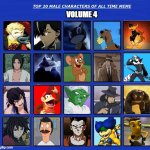 top 20 male characters of all time volume 4 meme